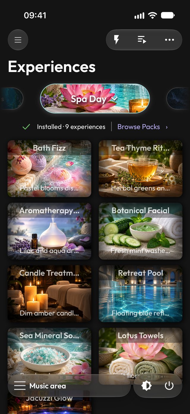 Spa Day Experience Pack (dark mode)