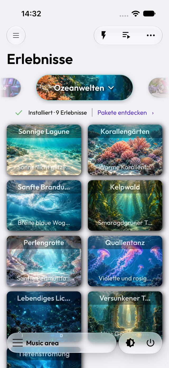 Paket Ozeanwelten in der App im hellen Modus