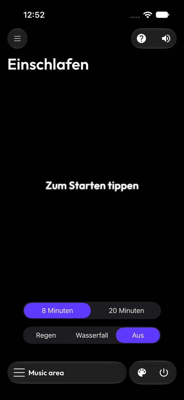 Einschlaflicht im Atemrhythmus
